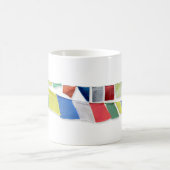 チベット祈りの言葉フラグ コーヒーマグカップ (中央)