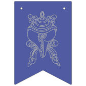 チベット祈りの言葉国旗と仏教記号 バンティングフラッグ (第1の旗)