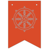 チベット祈りの言葉国旗と仏教記号 バンティングフラッグ (第3の旗)