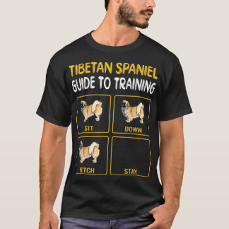 チベット語のスパニエル犬ガイド犬の服従を訓練 Tシャツ