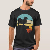 チベット語スパニエル犬レトロヴィンテージ60s 70s犬愛好家 tシャツ (正面)
