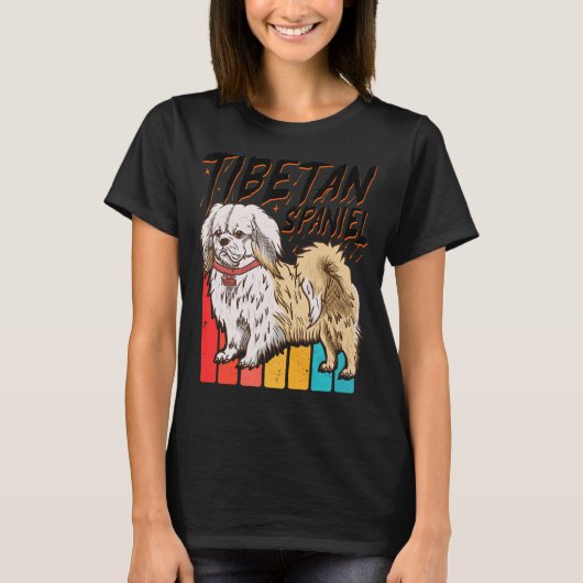 チベット語スパニエル犬 – 犬の識別 – 犬愛好家 Tシャツ (正面)
