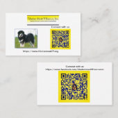 チベット語マスティフ社の情報 名刺 (正面/裏面)