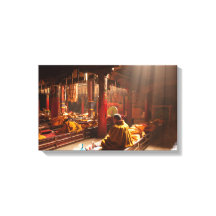 チベット語モンクキャンバス印刷