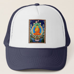 チベット語Thangka Prabhutaratna仏 キャップ