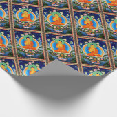 チベット語Thangka Prabhutaratna仏 ラッピングペーパー (角)
