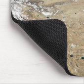 チベット高原の衛星表示 マウスパッド (コーナー)