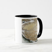 チベット高原の衛星表示 マグカップ (正面右)