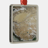 チベット高原の衛星表示 メタルオーナメント (右)