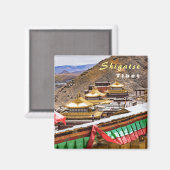 チベット、シガツェ – タシルンポ修道院 マグネット (正面/裏面)