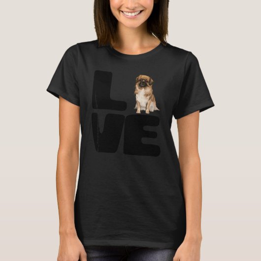 チベット・スパニエルを愛す Tシャツ (正面)