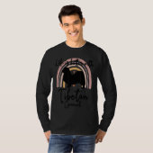 チベット・スパニエル 虹 レインボー 可愛い犬 女性 Tシャツ (正面フル)