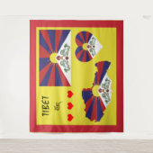 チベット&チベットフラッグタペストリ/ヒマラヤハート タペストリー (正面)