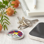 チベット&チベット国旗のファッション旅行/ヒマラヤ キーホルダー (側面)