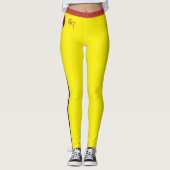 チベット&チベット国旗のファッション、旅行/スポーツファン脚 レギンス (正面)