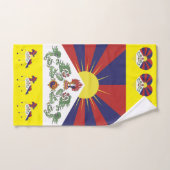 チベット・チベット国旗の浴室ファッション/ヒマラヤ バスタオルセット (ハンドタオル)