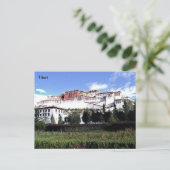 チベット、ポタラ宮ラサ、中国。 ポストカード (スタンド正面)