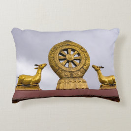 チベット、ラサ - ジョカン寺の法輪 アクセントクッション
