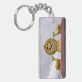 チベット、ラサ – ジョカン寺の法輪 キーホルダー (正面左)
