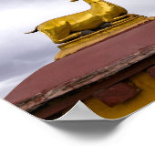 チベット、ラサ – ジョカン寺の法輪 ポスター (角)