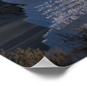 チベット – ラサ。ポタラの日の出 ポスター (角)