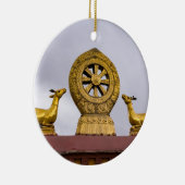 チベット·ラサ-常昌寺の法輪 セラミックオーナメント (右)