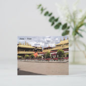 チベット、ラサNorbulingka、夏の宮殿、中国。 ポストカード (スタンド正面)