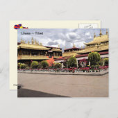 チベット、ラサNorbulingka、夏の宮殿、中国。 ポストカード (正面/裏面)