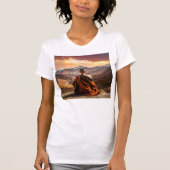 チベット - 仏教 - 瞑想 Tシャツ (正面)