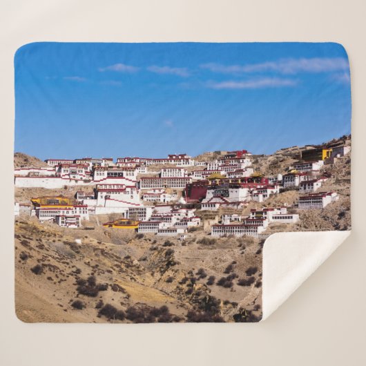 チベット – 元伝仏教寺院 シェルパブランケット (正面(横))