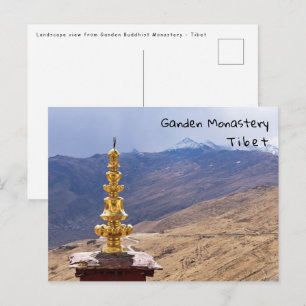 チベット – 元伝仏教寺院 ポストカード