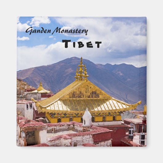 チベット – 元伝仏教寺院 マグネット (正面)