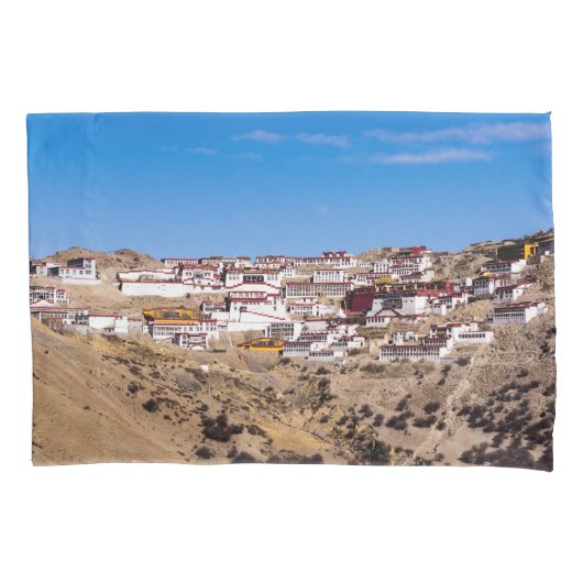 チベット – 元伝仏教寺院 枕カバー (正面)