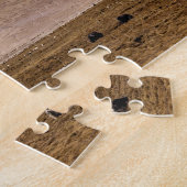 チベット – 山の風景とヤク ジグソーパズル (側面)
