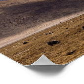 チベット – 山の風景とヤク ポスター (角)