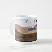 チベット - 山岳風景 コーヒーマグカップ (正面左)