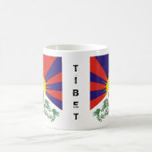 チベット、雪の獅子、チベット国旗 – ヒマラヤ コーヒーマグカップ (中央)
