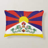 チベット&雪ライオンズ国旗 – ヒマラヤ アクセントクッション (裏面)