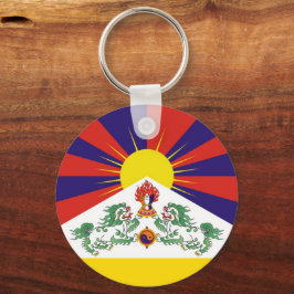チベット&雪ライオンズ国旗 – ヒマラヤ キーホルダー