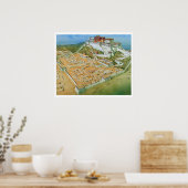 "チベット: 17。Jh/today Lhasa - POTALA-PALAST ... ポスター (キッチン)