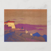 チベット、Gelugpa修道院by Nicholas Roerich ポストカード (正面)