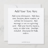 チベットOMシンボルインジュエルリングや輪 招待状 (裏面)