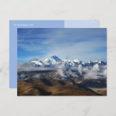 チベットQomolangma山エベレスト中国旅行写真 ポストカード (正面/裏面)