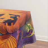 チベッ不気味トマスチフドグハロウィンウィッチカボチャ テーブルクロス (インサイチュ)