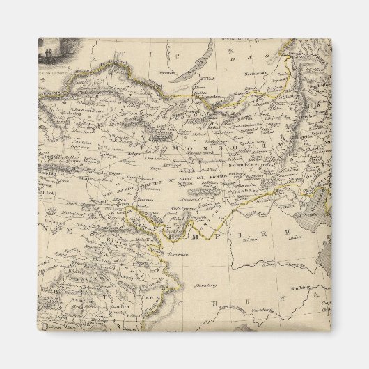 チベト、モンゴル及びマンチョリア マグネット (正面)