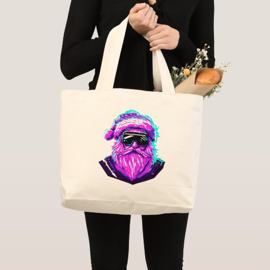 チベルパンクサンタ2 ラージトートバッグ (正面(商品))