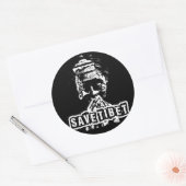 チベ救ット~!無料チベット！ ラウンドシール (封筒)