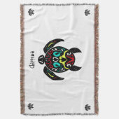 チペワ族1のブランケット スローブランケット (正面縦)