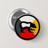 チペワ語Dodem Makwa 缶バッジ (正面&裏面)