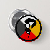 チペワ語Dodem Waabizheshi 缶バッジ (正面&裏面)